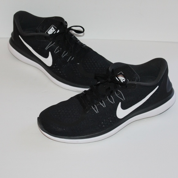 Nike Other - Nike Flex 2017 RN Black/White Men size 12 Running